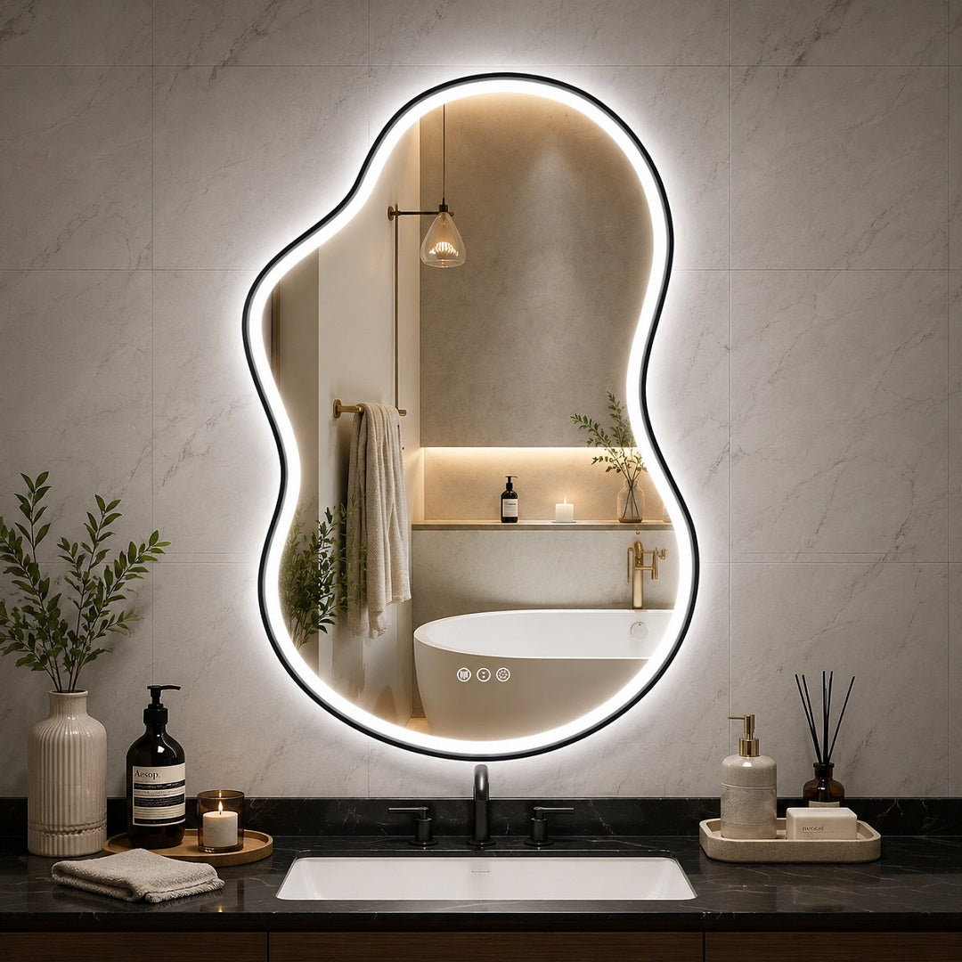 Hasipu LED Irregular Mirrors with Light KM-BGZ