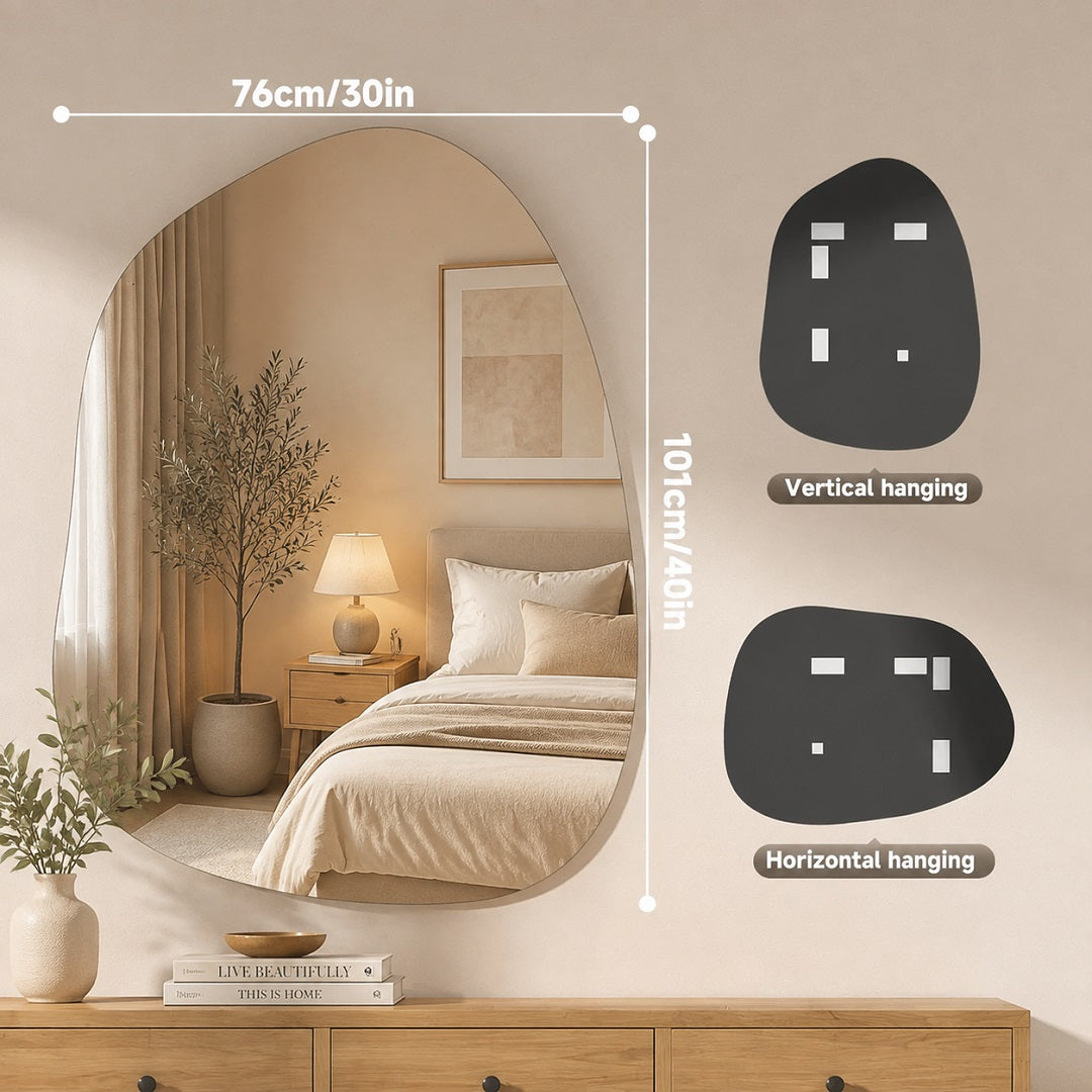 Hasipu Irregular and Frameless Mirrors KM-BGZ10176