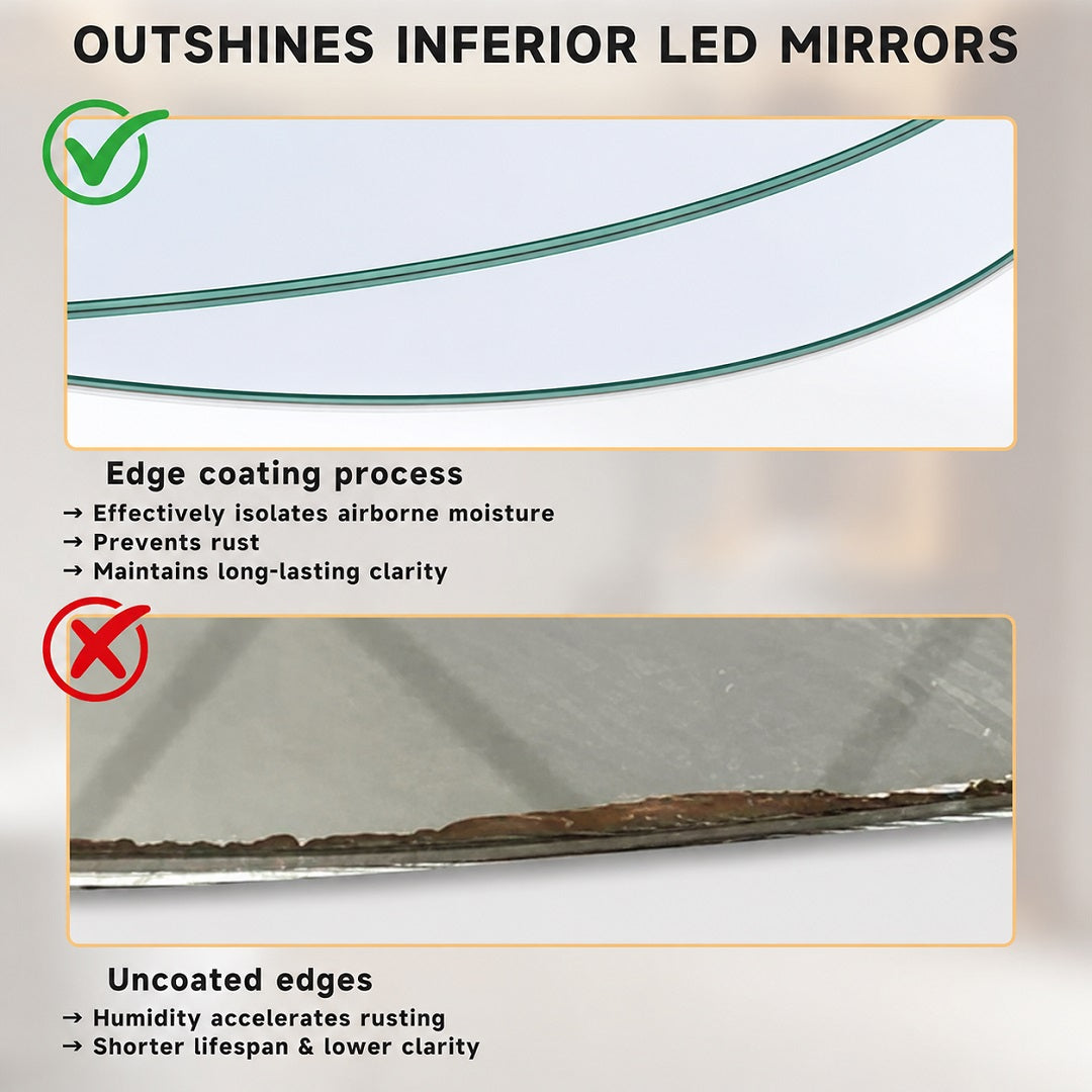 Hasipu Irregular and Frameless Mirrors KM-BGZ10176