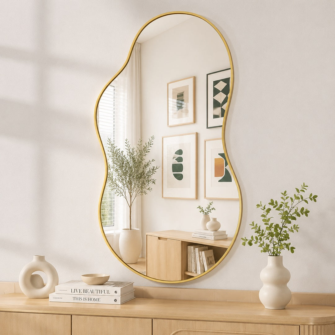 Hasipu Asymmetrical Irregular Mirror KM-BGZ66116