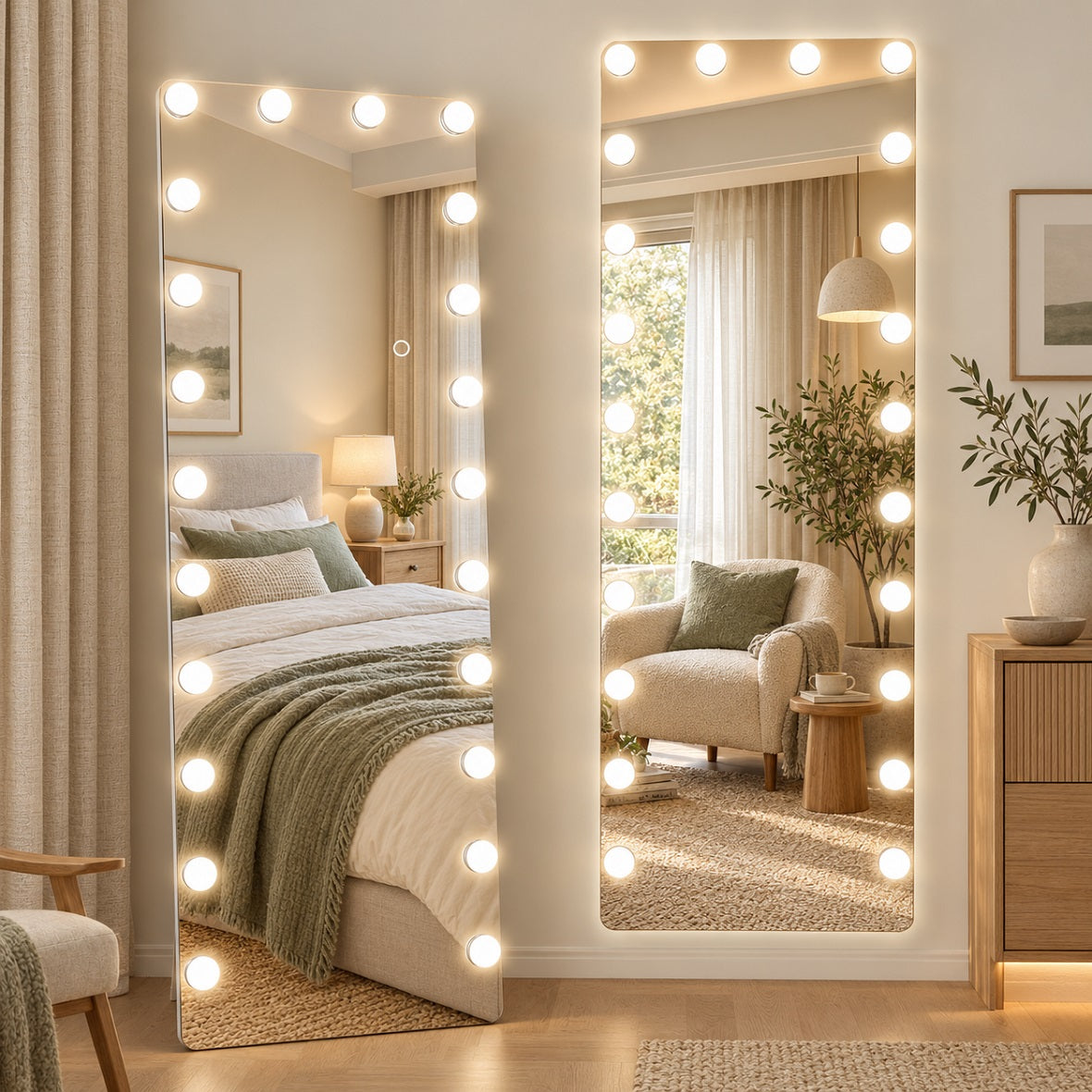 Hasipu Hollywood Full-Length Mirror with LED Lights KM-HLW2