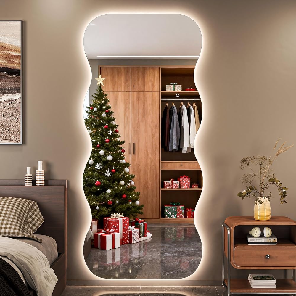 Hasipu Large Decorative Wall Mirror for Home Decor KM-QJ-WAVE