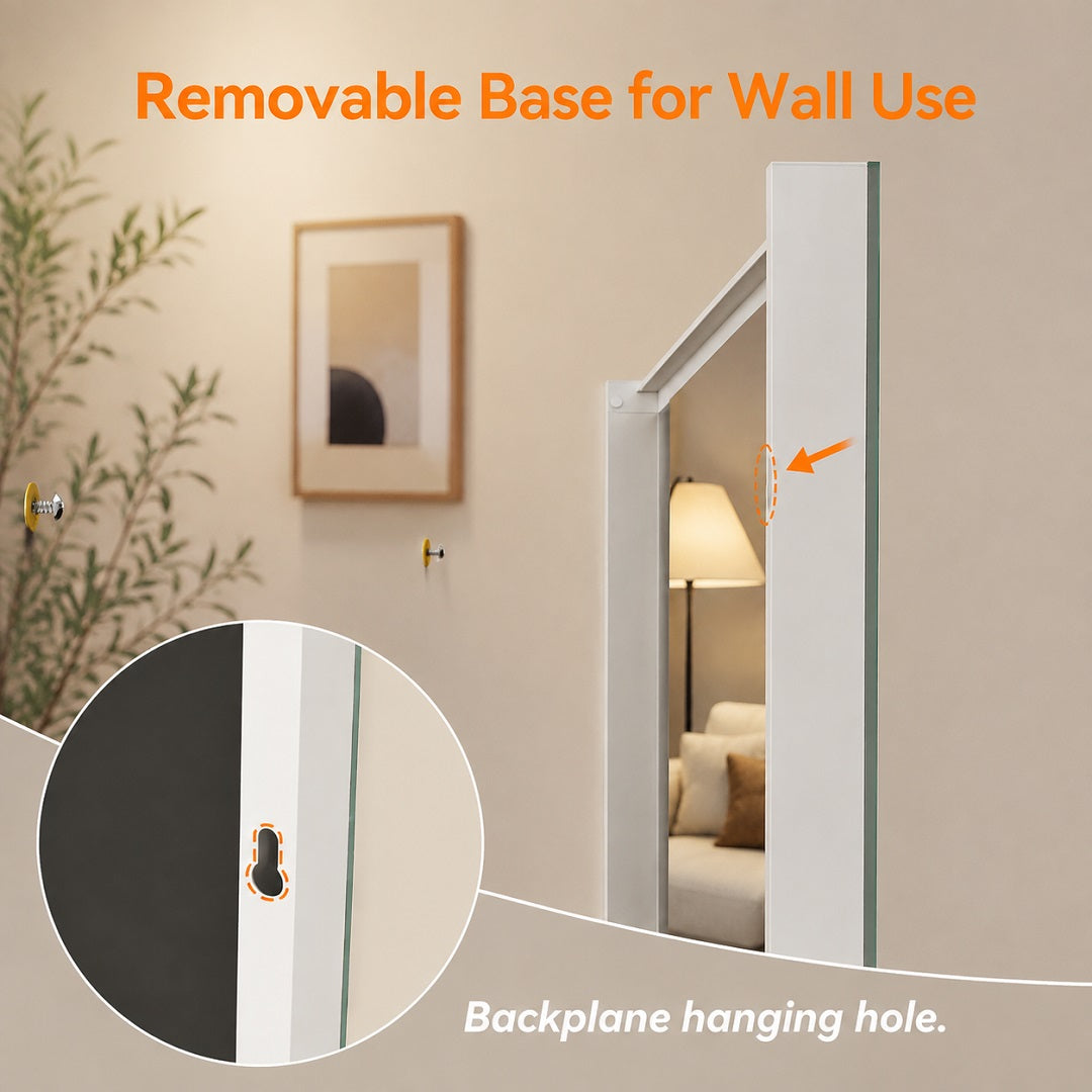 Hasipu Square Full Length Mirror on Wheels KM-MOVE-R