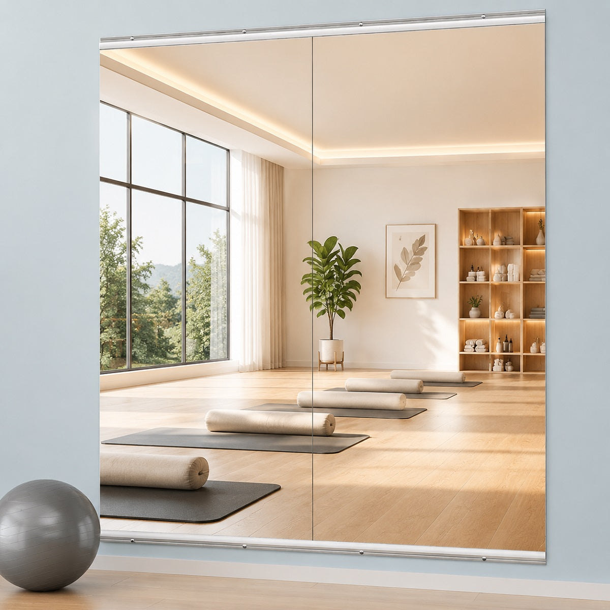Hasipu Large Frameless Yoga Mirror KM-YOGA-R