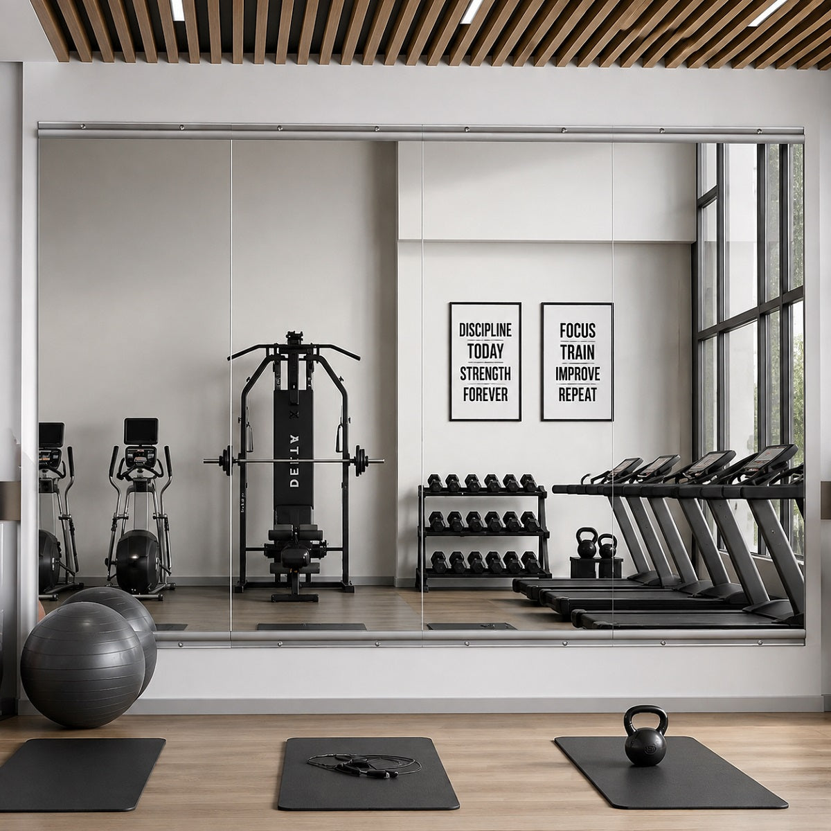 Hasipu Large Frameless Yoga Mirror KM-YOGA-R