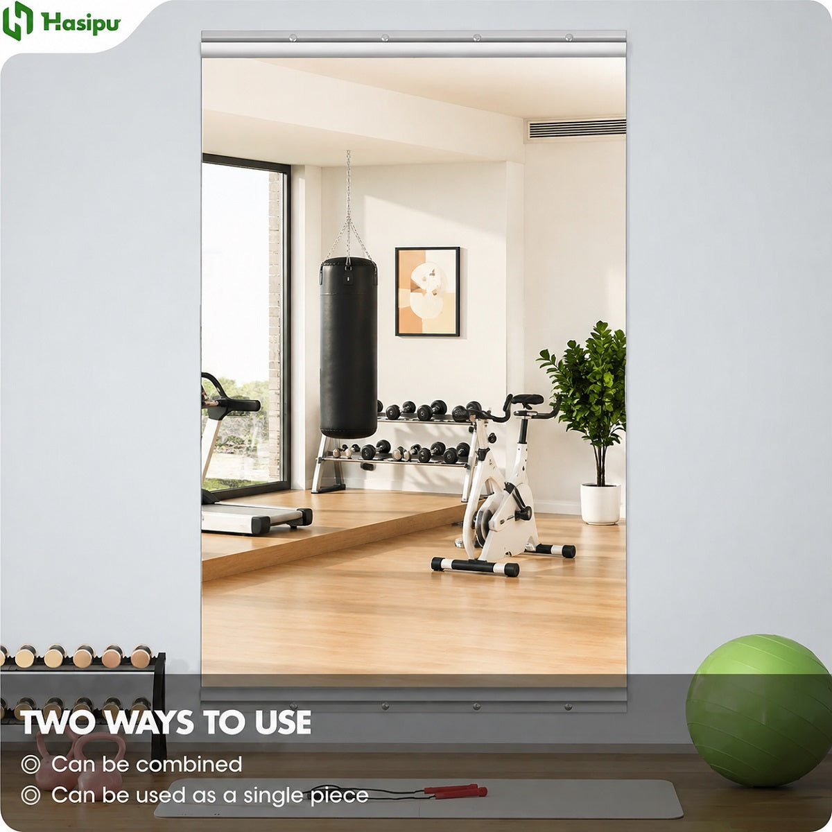 Hasipu Large Frameless Yoga Mirror KM-YOGA-R