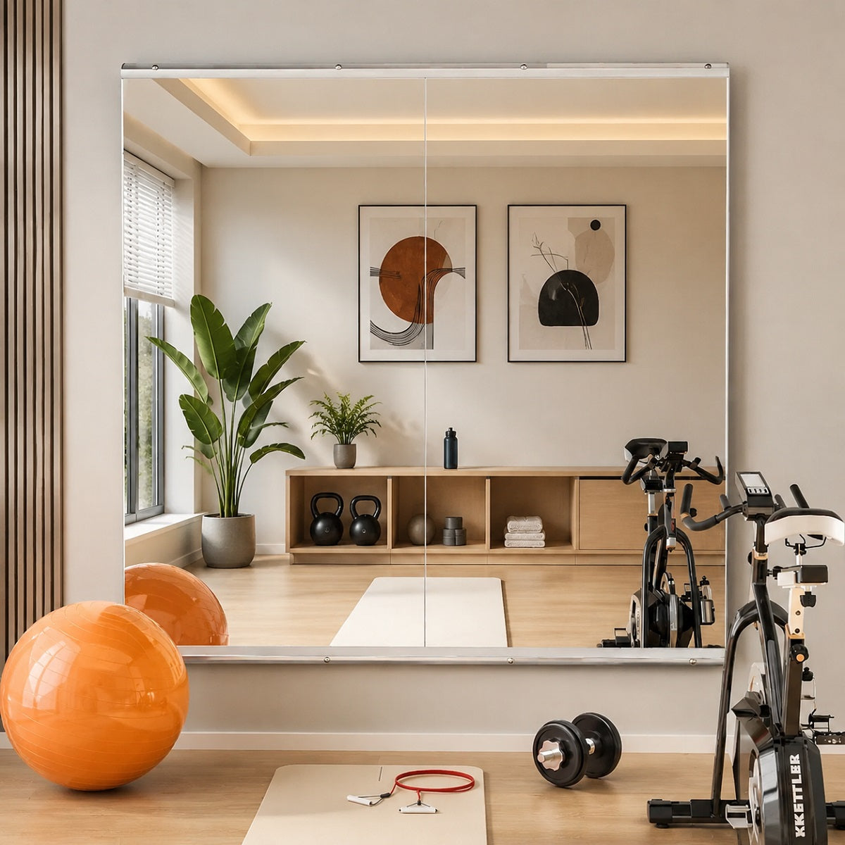 Hasipu Large Frameless Yoga Mirror KM-YOGA-R