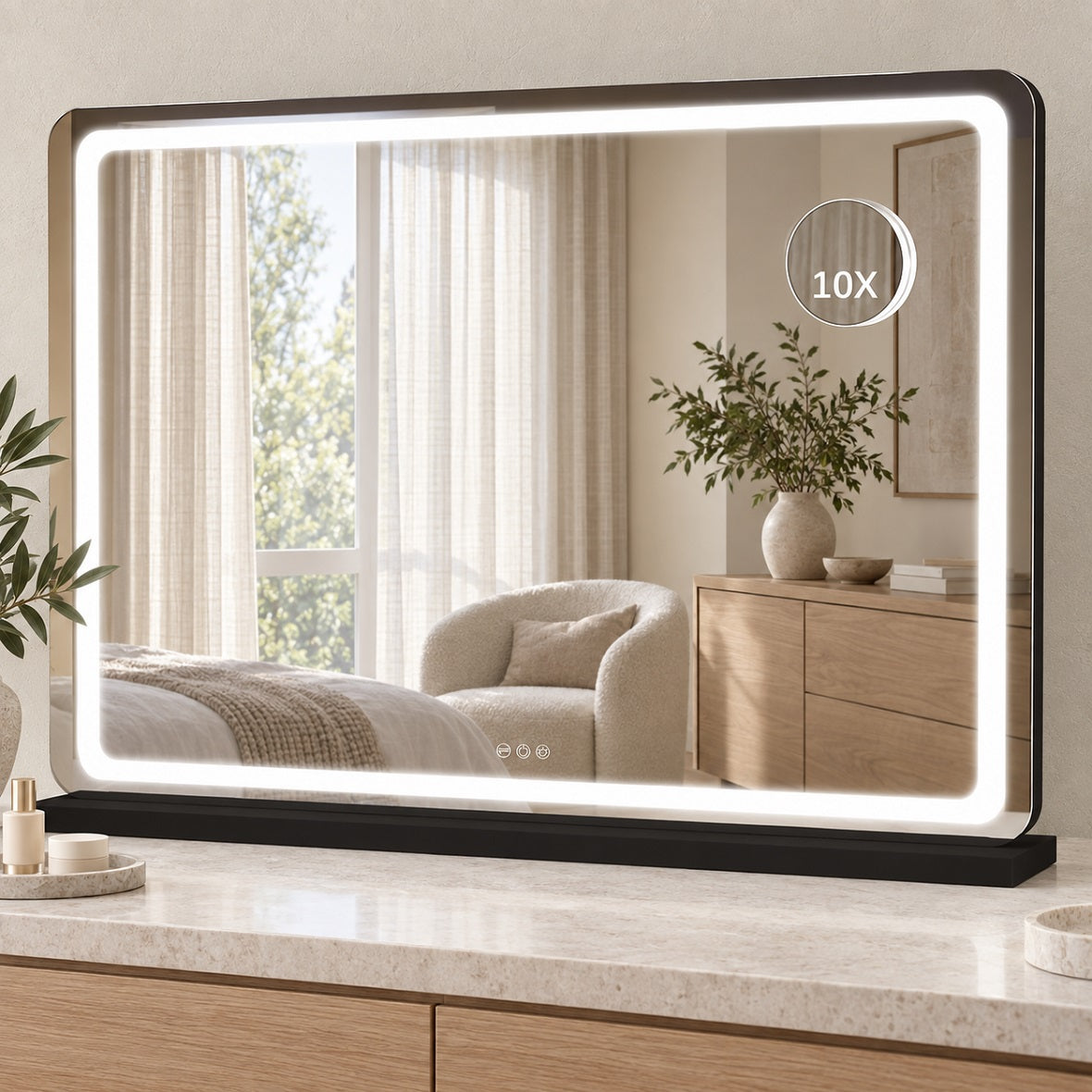 Hasipu LED Vanity Mirror with Lights, Makeup Mirror ZAW9002