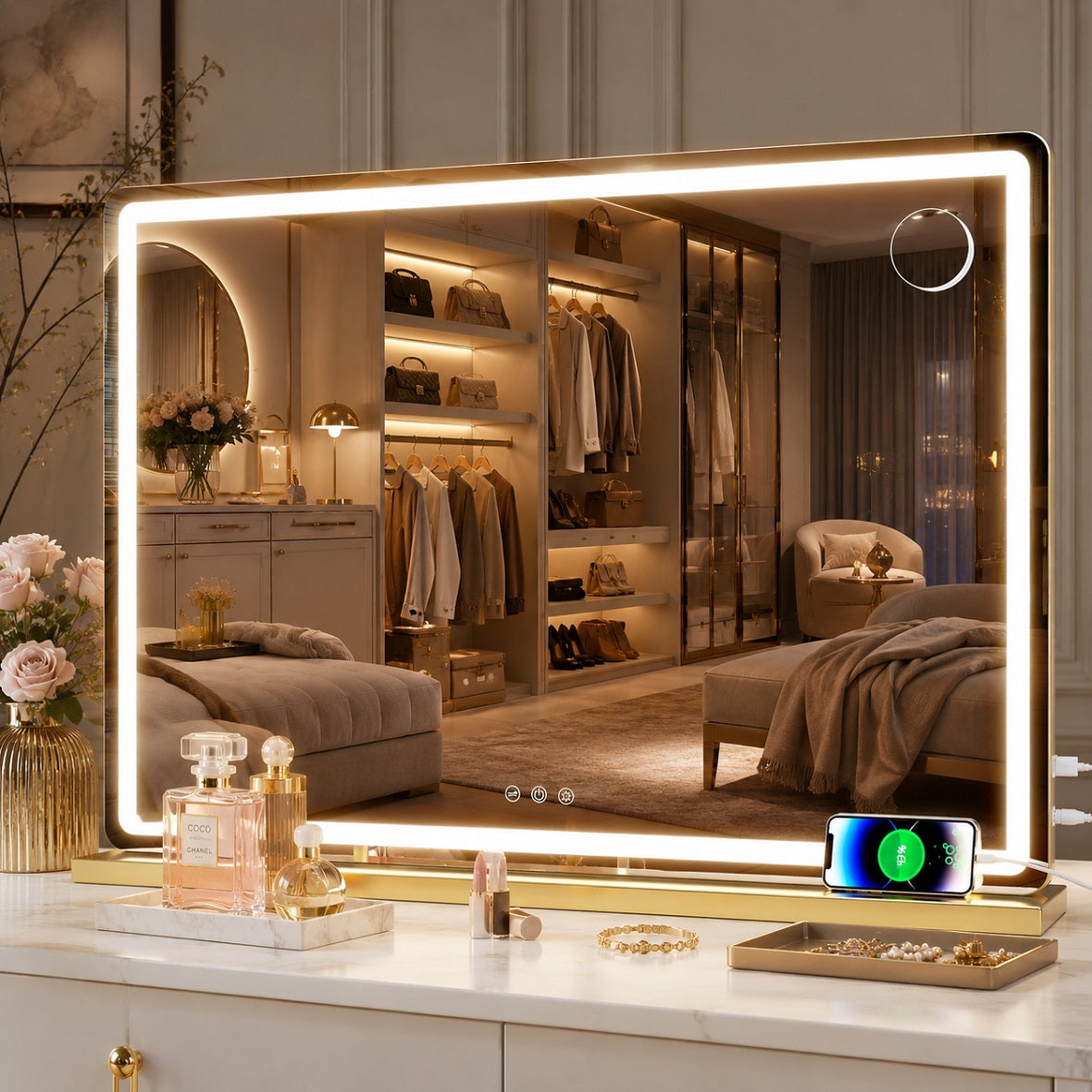 Hasipu LED Makeup Mirror, Vanity Mirror with Lights ZAW9007