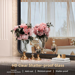 HASIPU Bathroom Mirror, Wall Makeup Mirror, Vanity Mirror for Bathroom