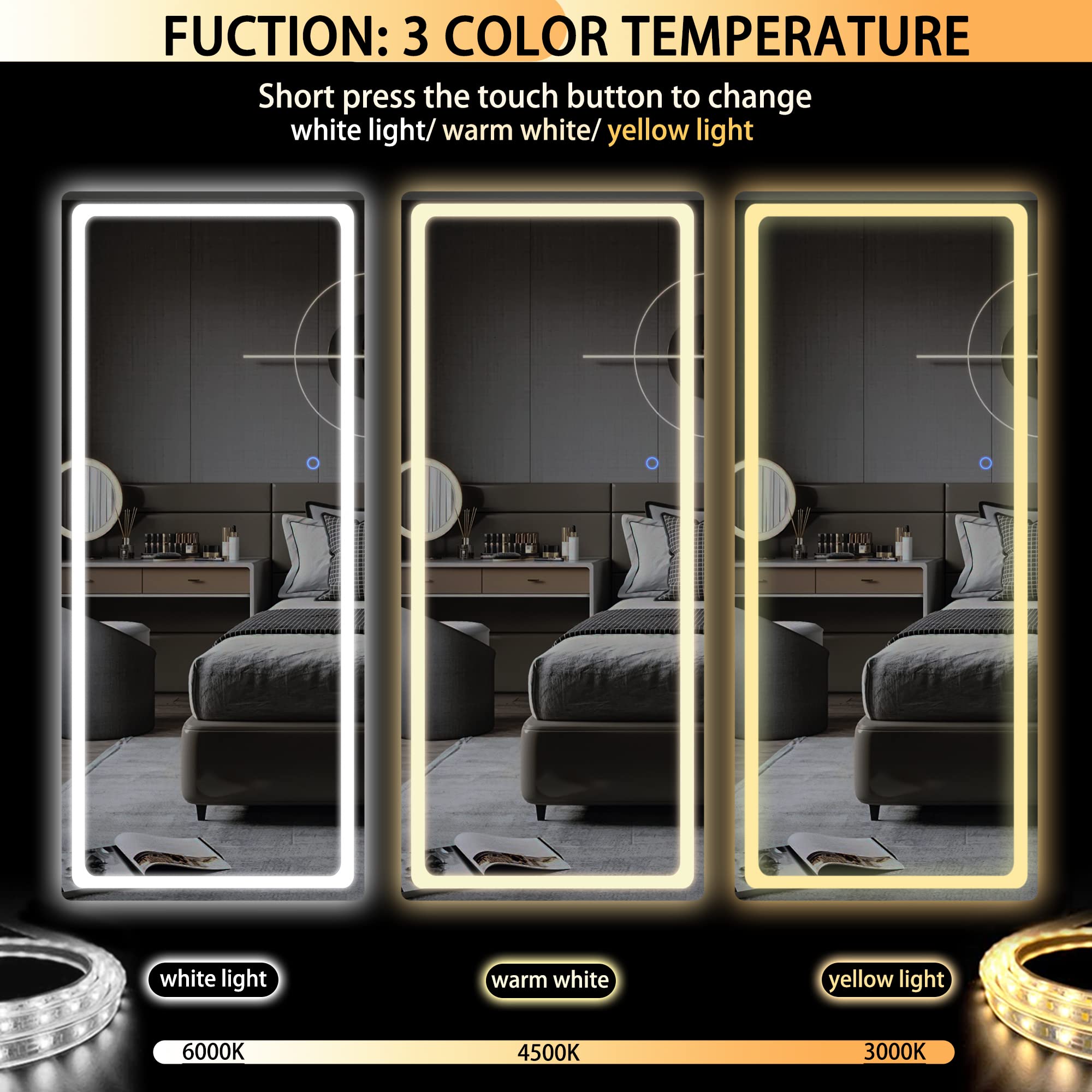 Hasipu gold full body mirror