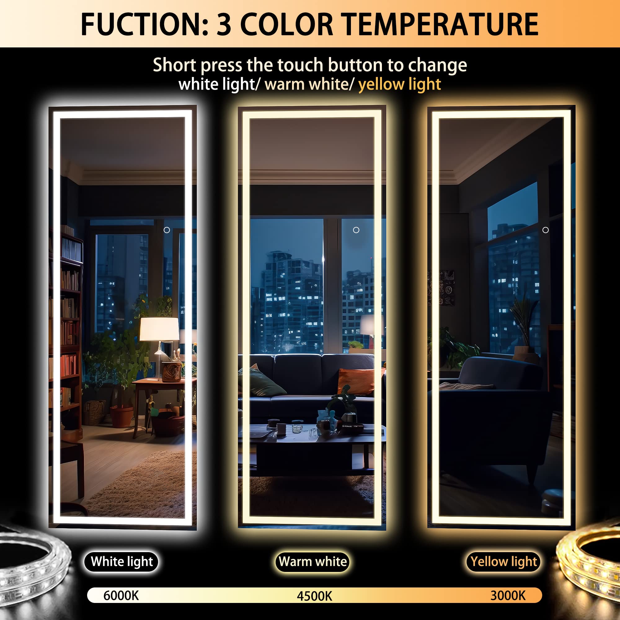 Hasipu large floor standing mirror