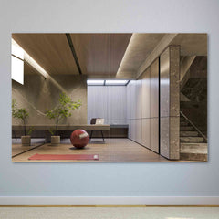 HASIPU 1/2PCS Frameless Mirrors, Wall Mounted Mirror,Bathroom mirror