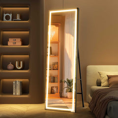 HASIPU Full Length Mirror with Light, Full Length Wall Mirror