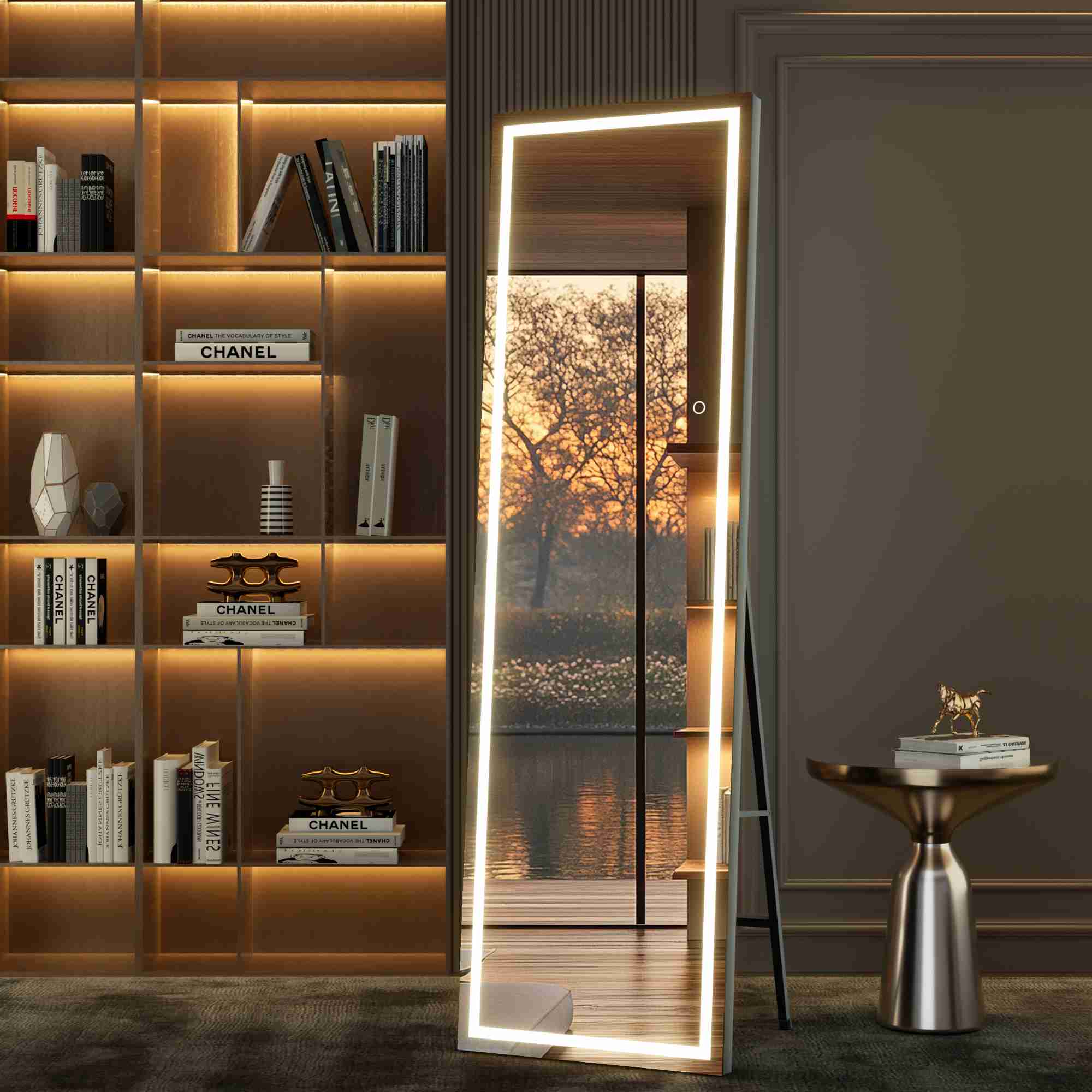 HASIPU Full Length Mirror with Light, Full Length Wall Mirror