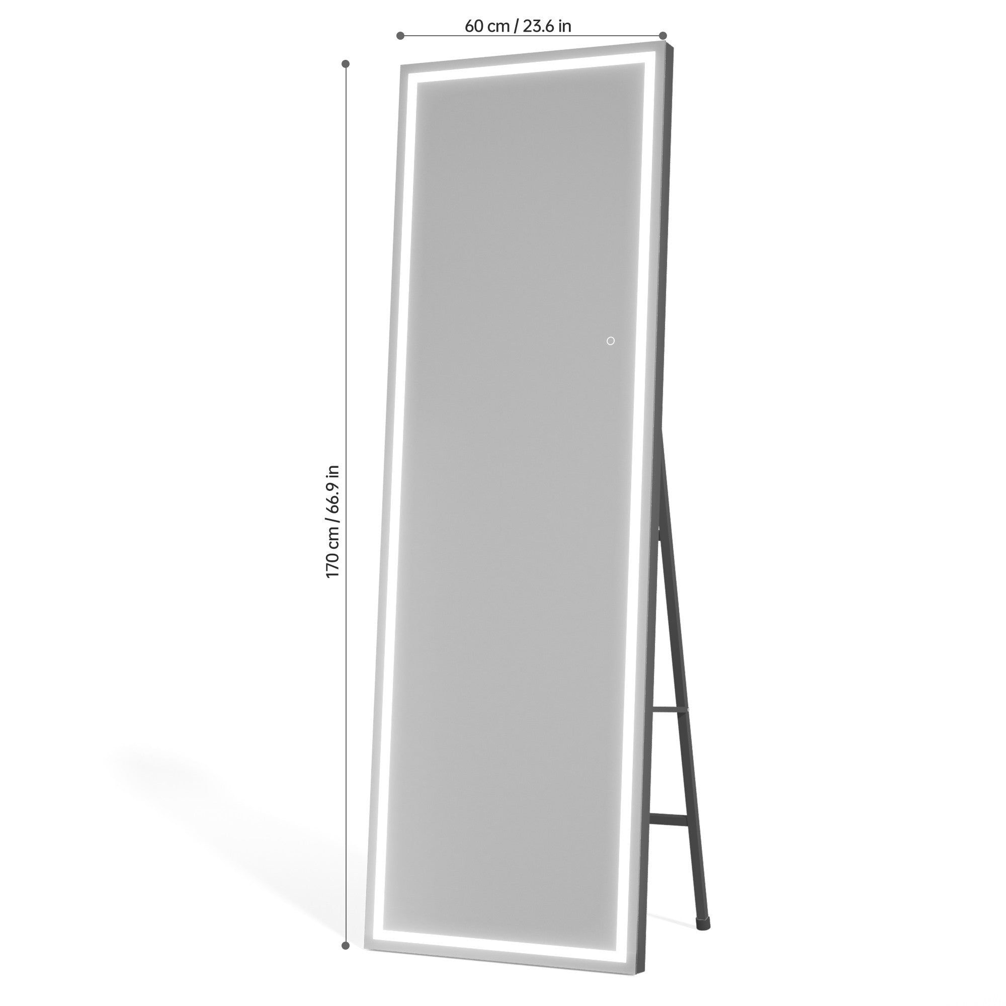 HASIPU Full Length Mirror with Light, Full Length Wall Mirror