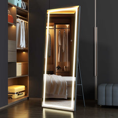 HASIPU Full Length Mirror with Light, Full Length Wall Mirror