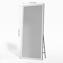 HASIPU Full Length Mirror with Light, Full Length Wall Mirror