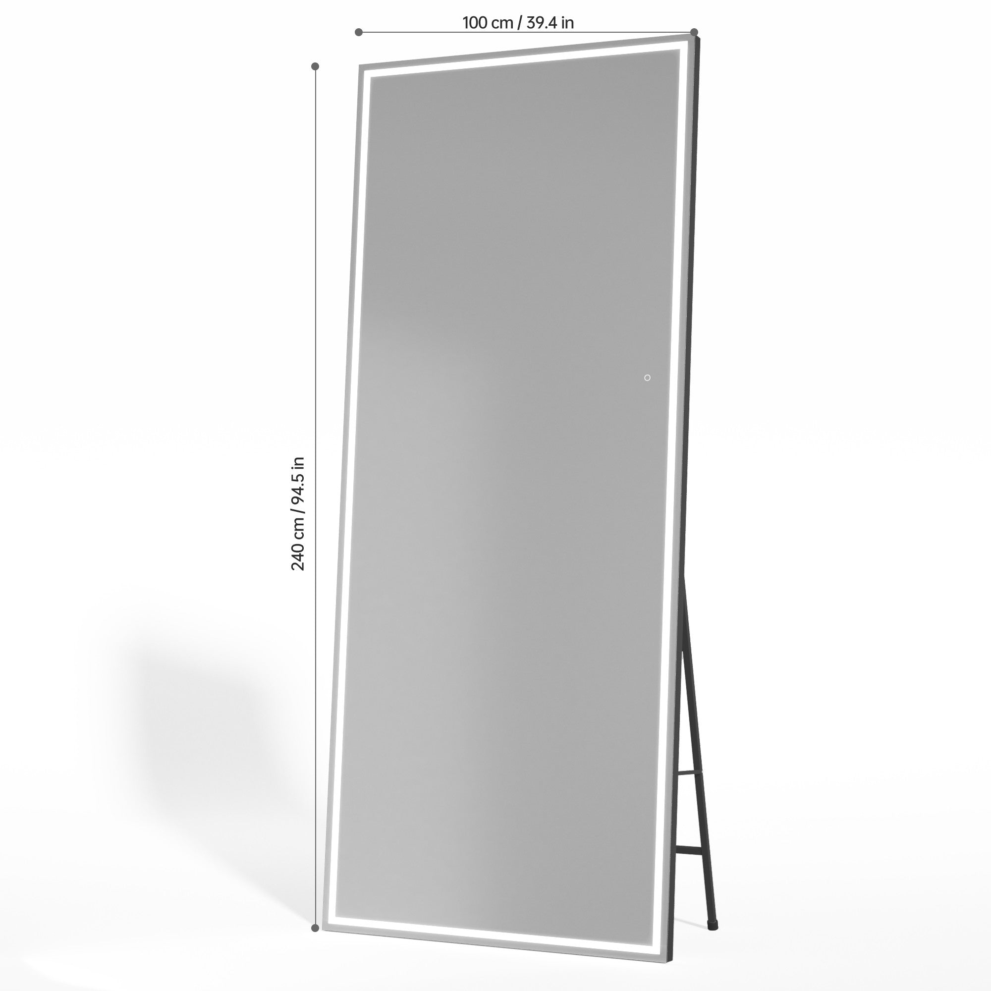 HASIPU Full Length Mirror with Light, Full Length Wall Mirror