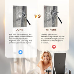 Hasipu Vanity Mirror with Backlit Details