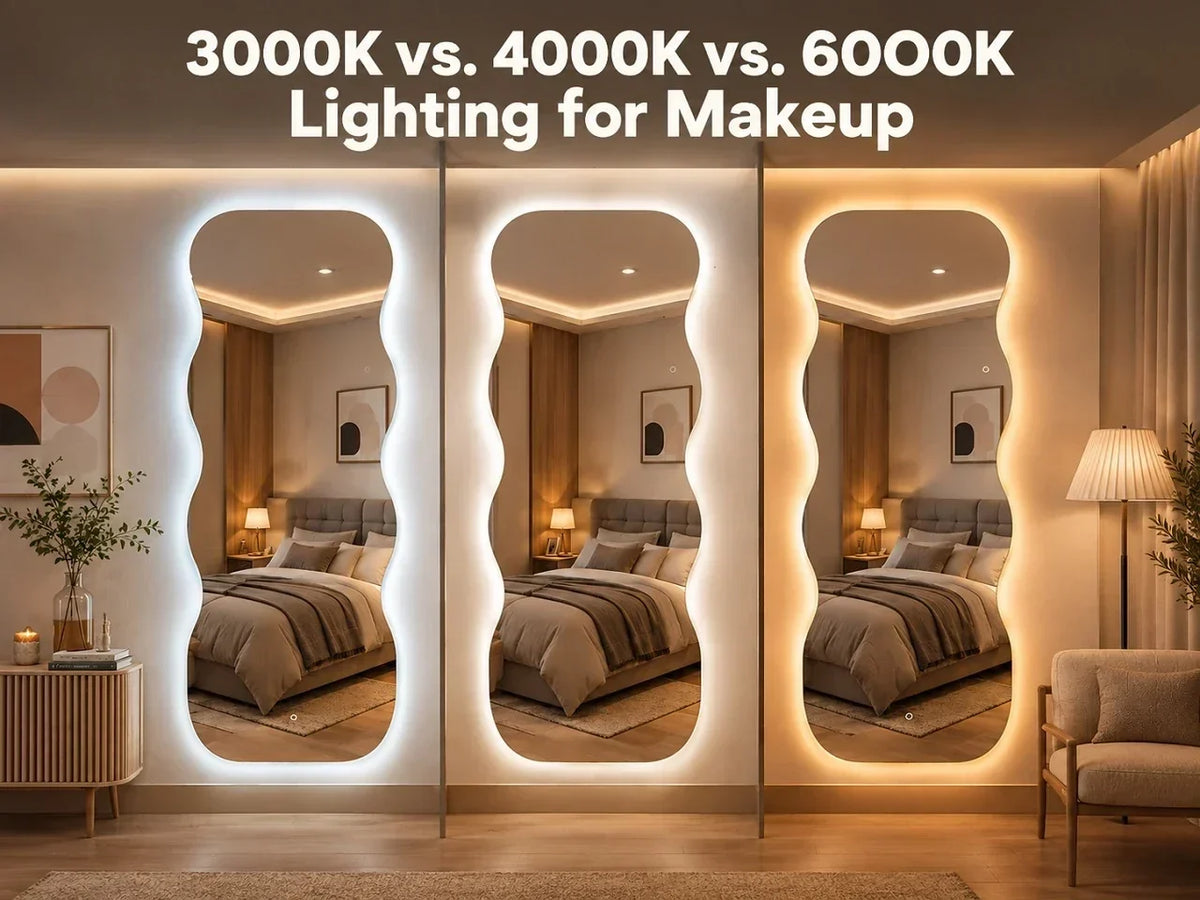3000K vs. 4000K vs. 6000K Lighting for Makeup