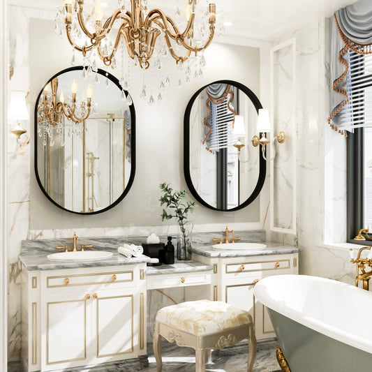 Why are some mirrors not suitable for bathrooms?