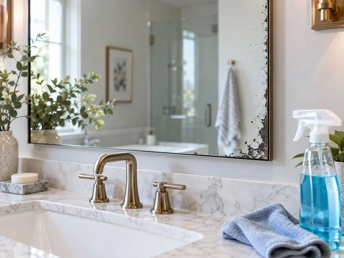 Can Bathroom Cleaner Damage Mirror Edges?