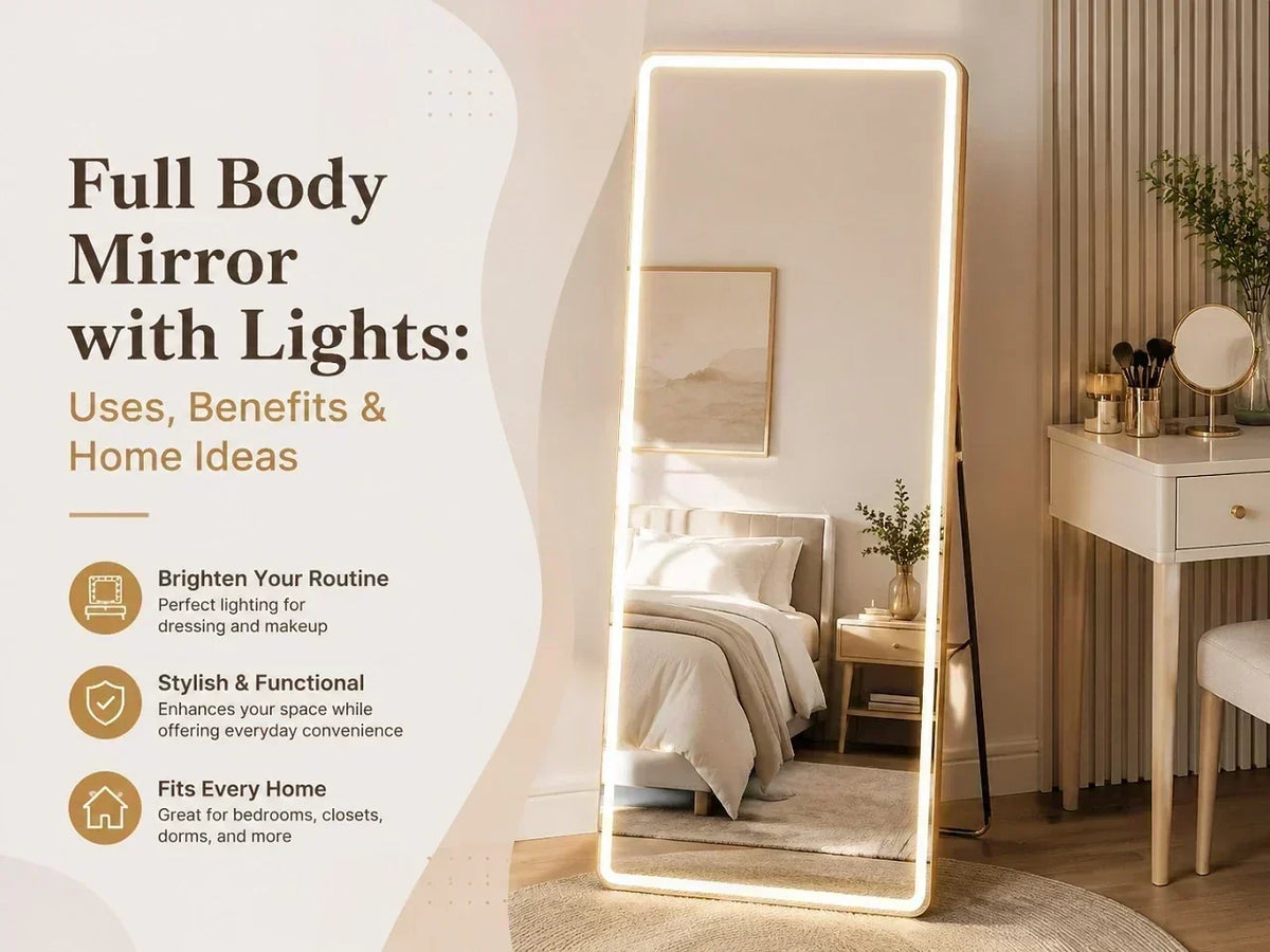 Full Body Mirror with Lights: Uses, Benefits & Home Ideas