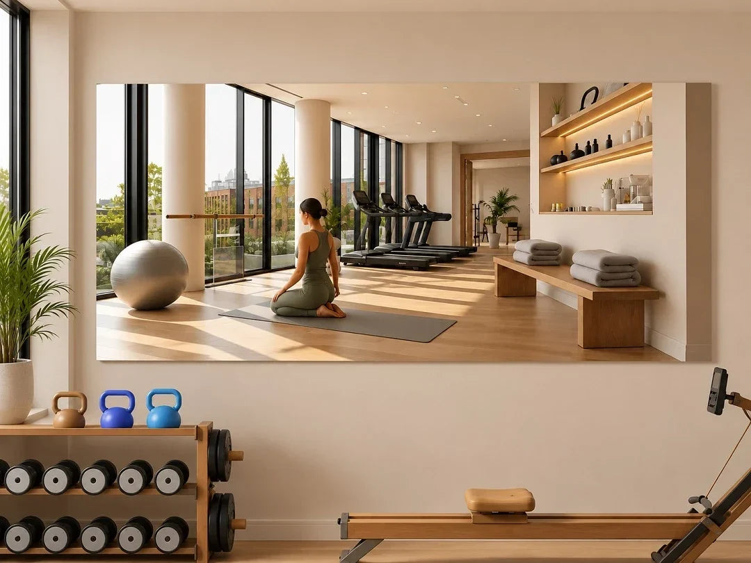 How High Should You Mount a Gym Mirror?