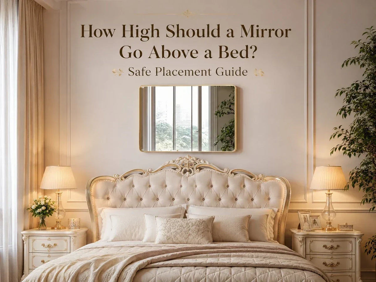 How High Should a Mirror Go Above a Bed? Safe Placement Guide