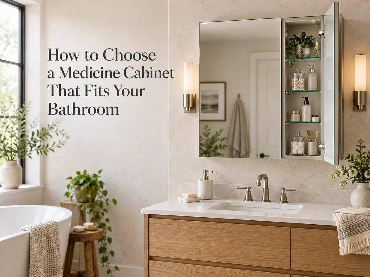 How to Choose a Medicine Cabinet That Fits Your Bathroom