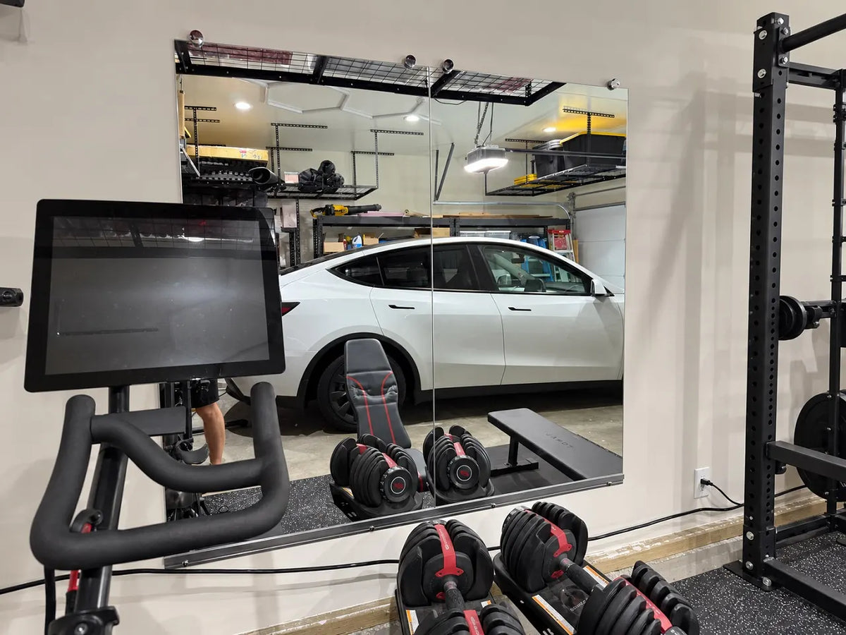 How to Plan a Garage Gym Mirror Wall