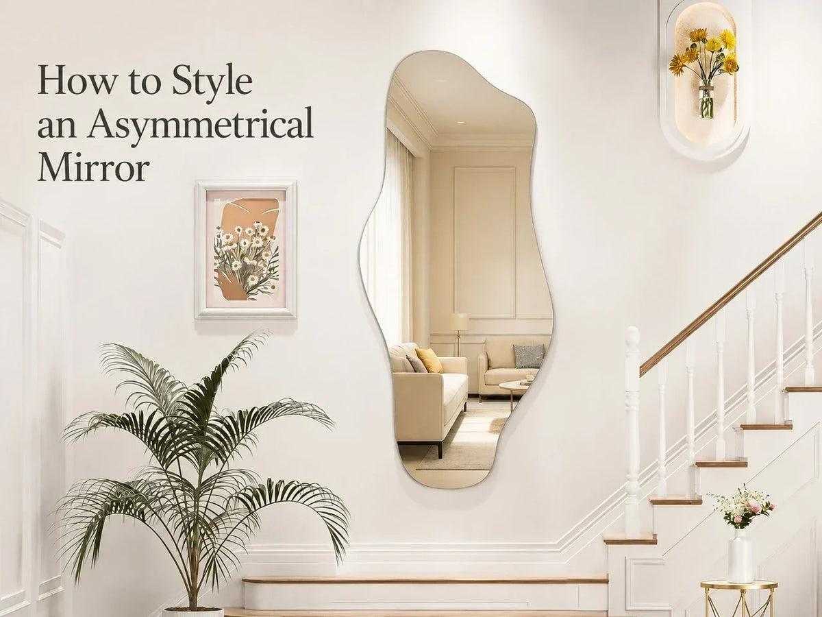 How to Style an Asymmetrical Mirror