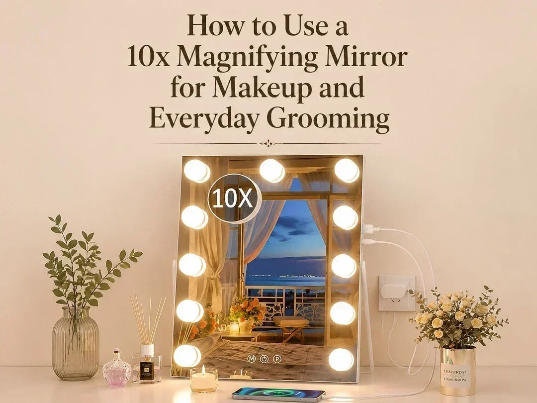 How to Use a 10x Magnifying Mirror for Makeup and Everyday Grooming