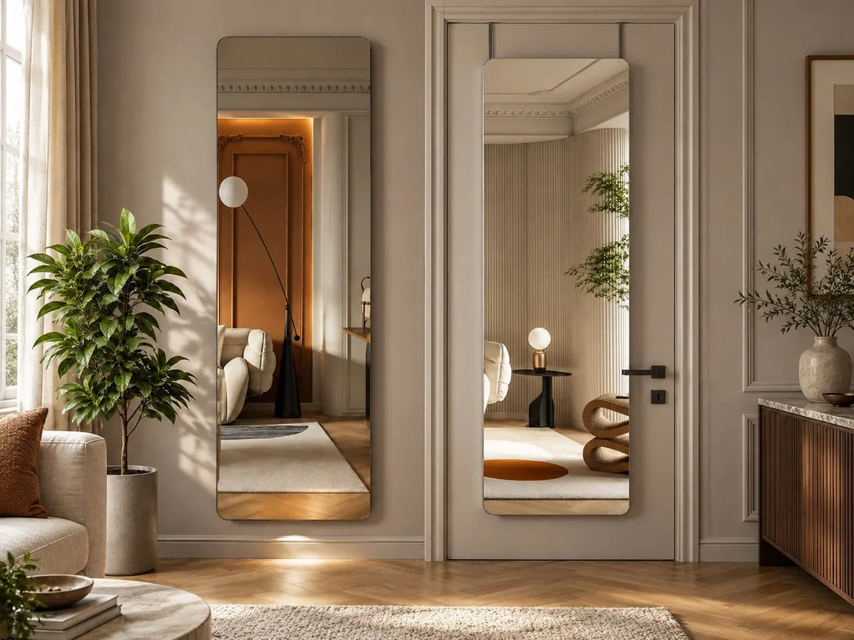 Over-the-Door Mirror Buying Guide: Size, Lighting and Installation