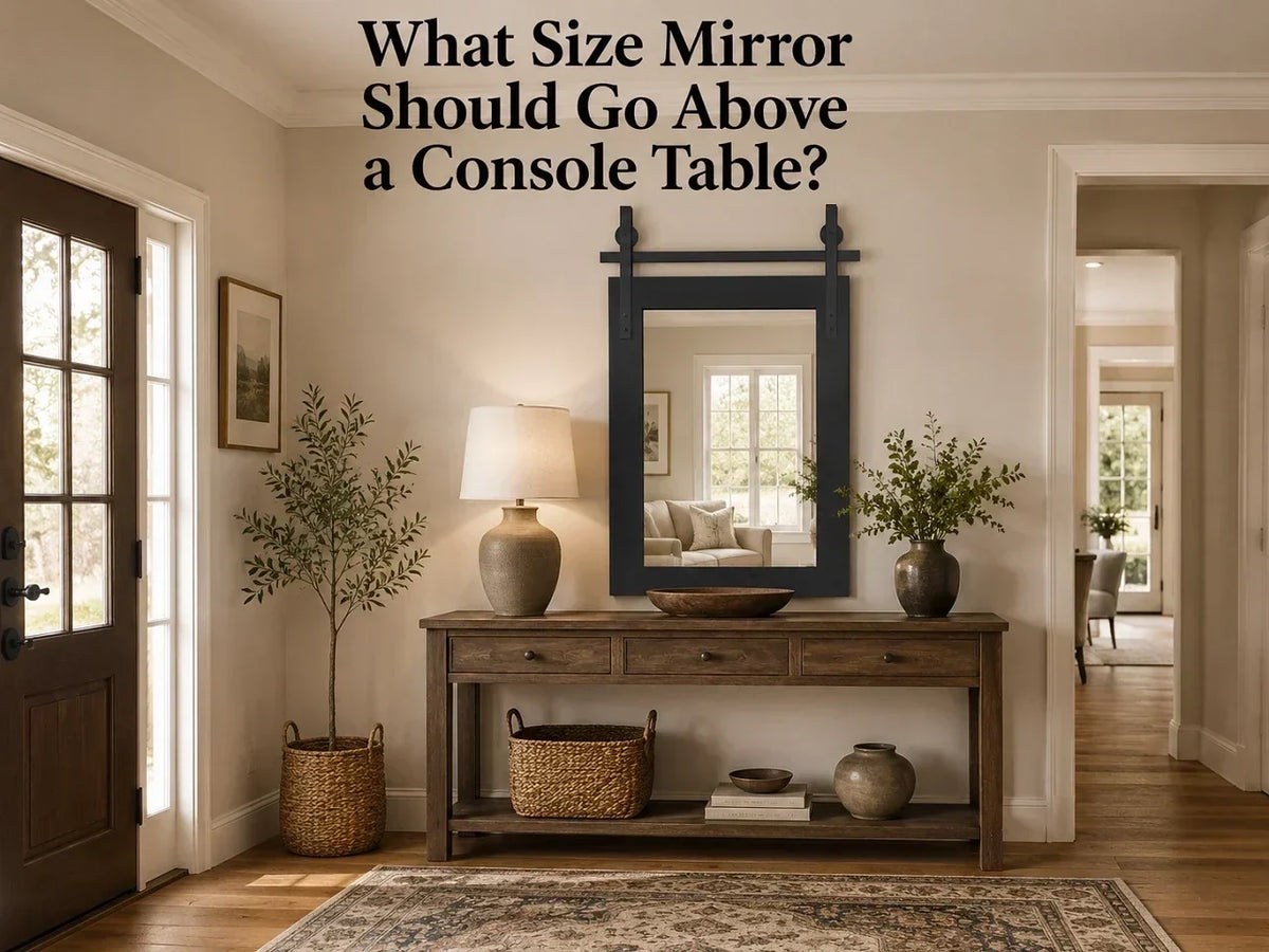 What Size Mirror Should Go Above a Console Table?