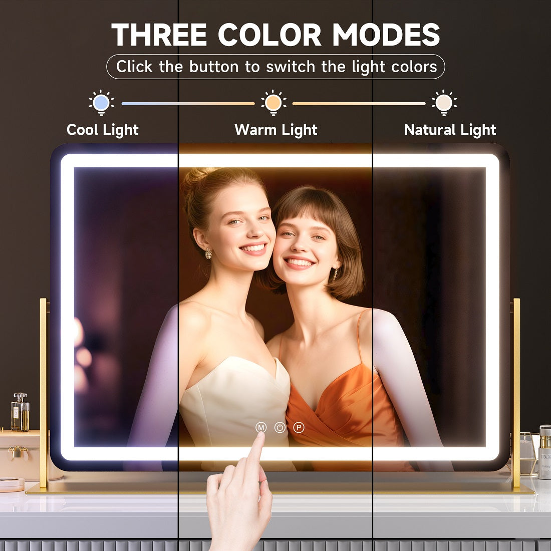 Hasipu LED Makeup Mirror, Vanity Mirror with Lights ZBW9001S