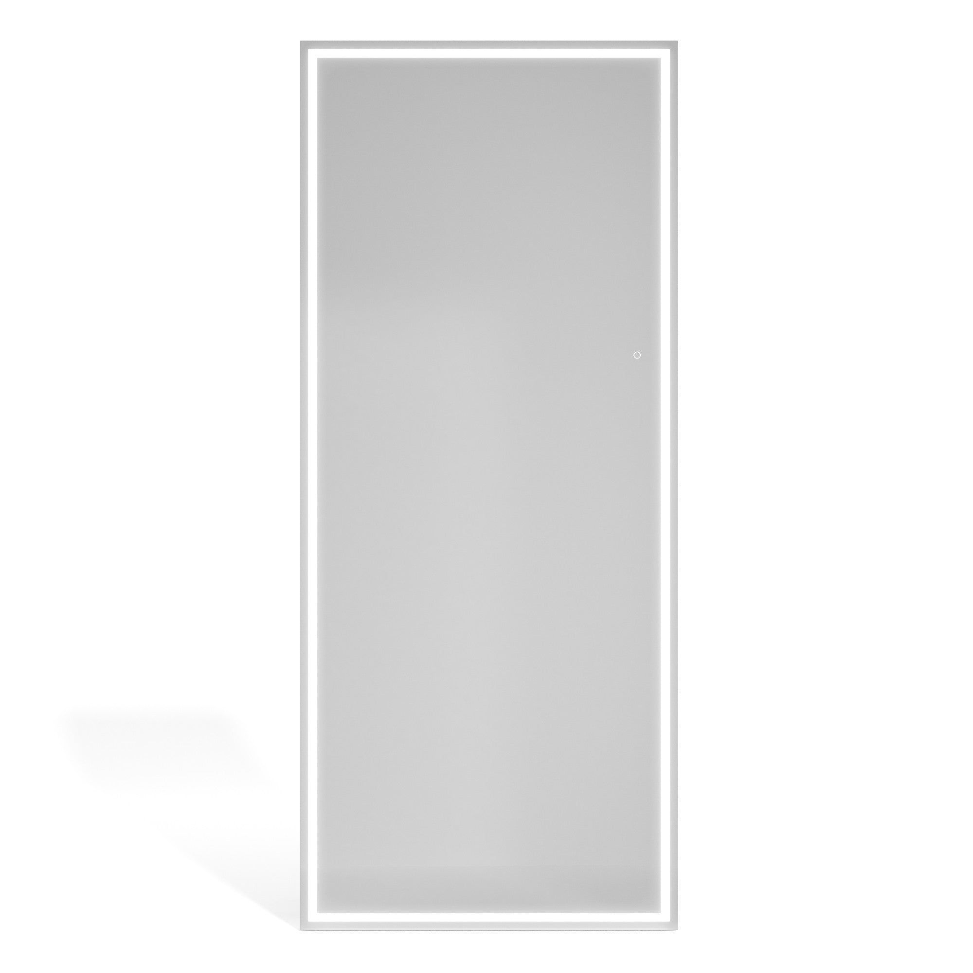 HASIPU Full Length Mirror with Light, Standing Mirror, Tempered Glass, White