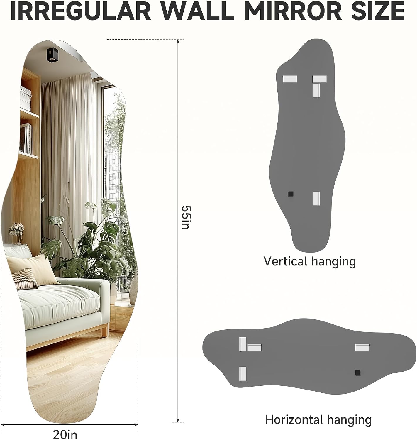 Hasipu Irregular Wall Mirror KM-BGZ50140