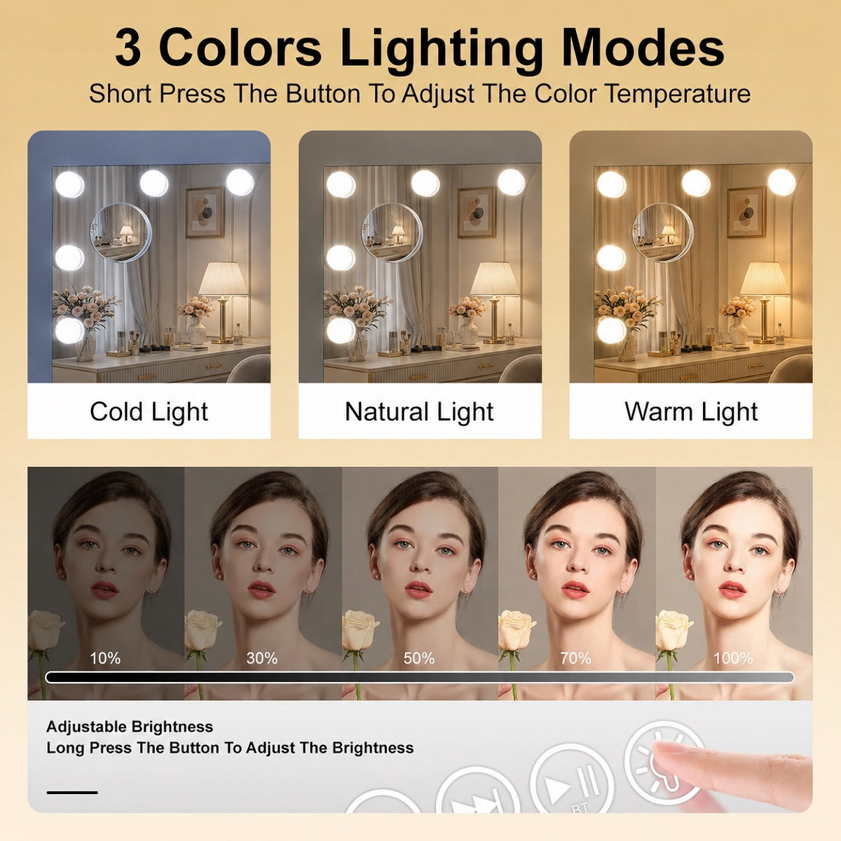 Hasipu Hollywood Vanity Makeup Mirror HZ006