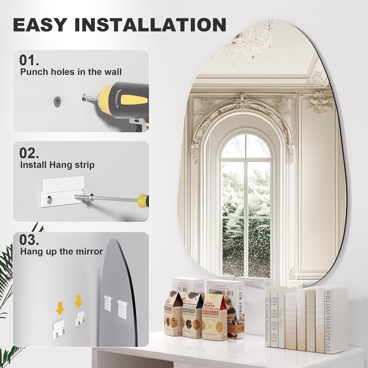 Hasipu Irregular Decorative Mirror KM-BGZ6181