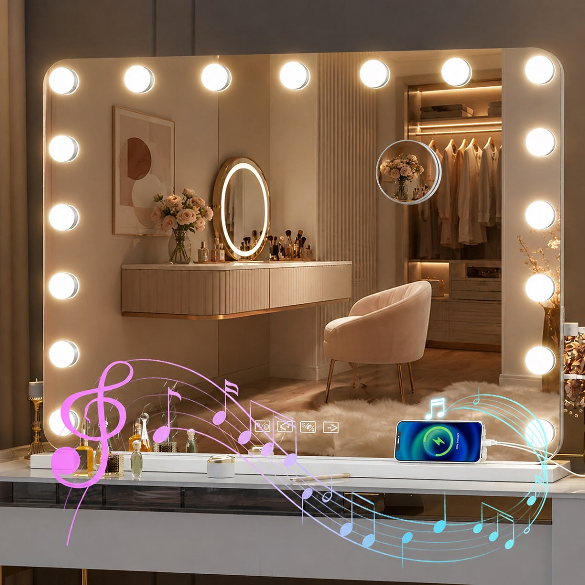 Hasipu Hollywood Vanity Makeup Mirror HZ006