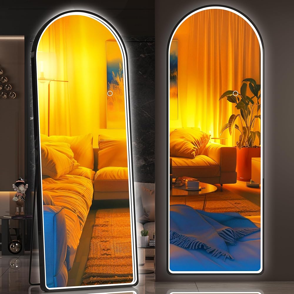 Hasipu Arch LED Full Length Mirrors with Light XX-LDGXCG