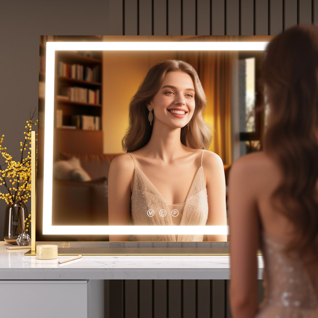 Hasipu LED Makeup Mirror, Vanity Mirror with Lights ZBW9001S