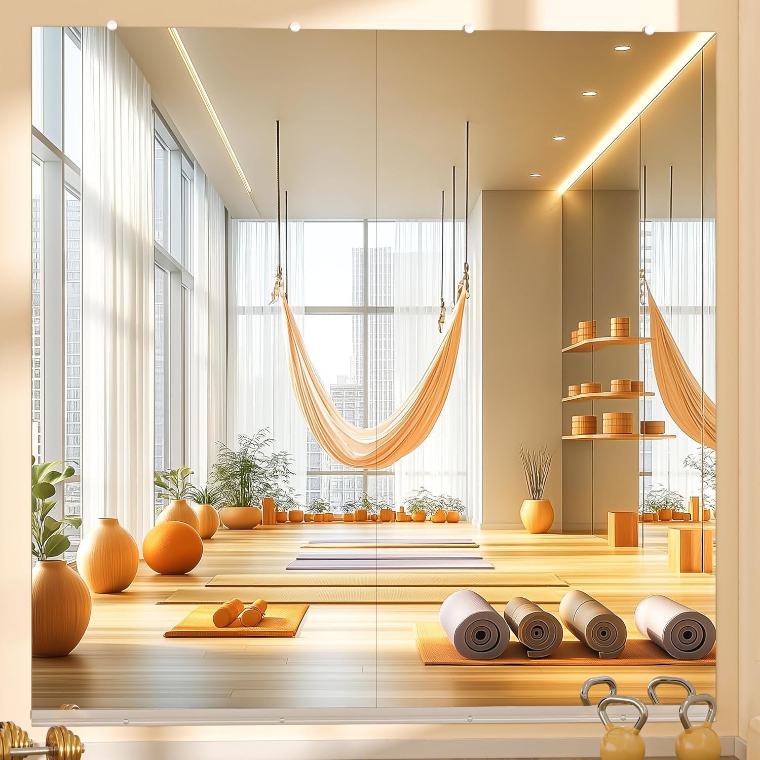 Hasipu Large Frameless Yoga Mirror KM-YOGA-R