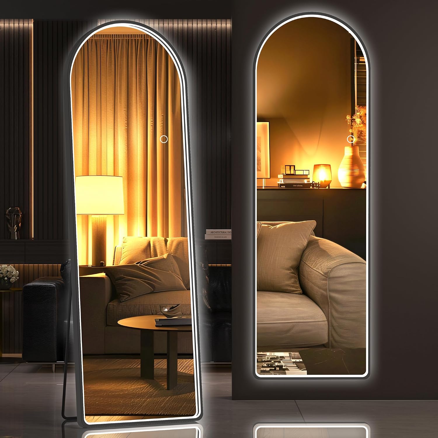 Hasipu Arch LED Full Length Mirrors with Light XX-LDGXCG