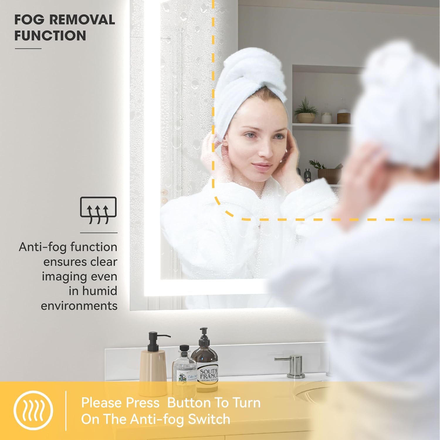 Hasipu Arch LED Bathroom Mirrors with Light KM-SXYS