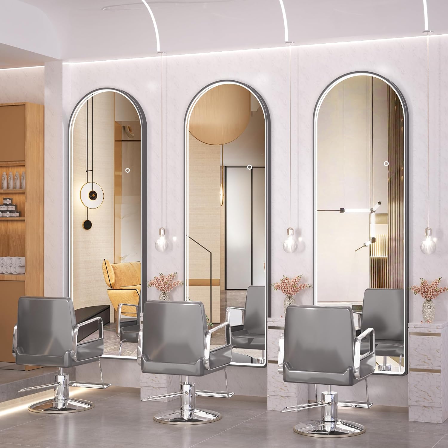 Hasipu Arch LED Full Length Mirrors with Light XX-LDGXCG