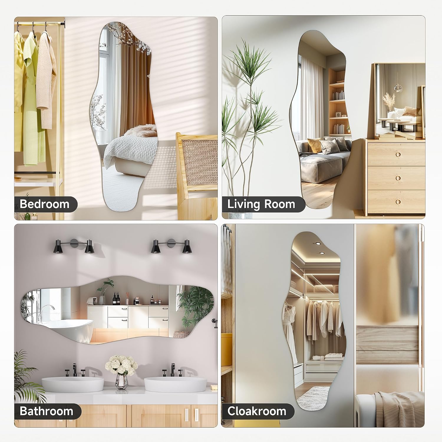 Hasipu Irregular Wall Mirror KM-BGZ50140