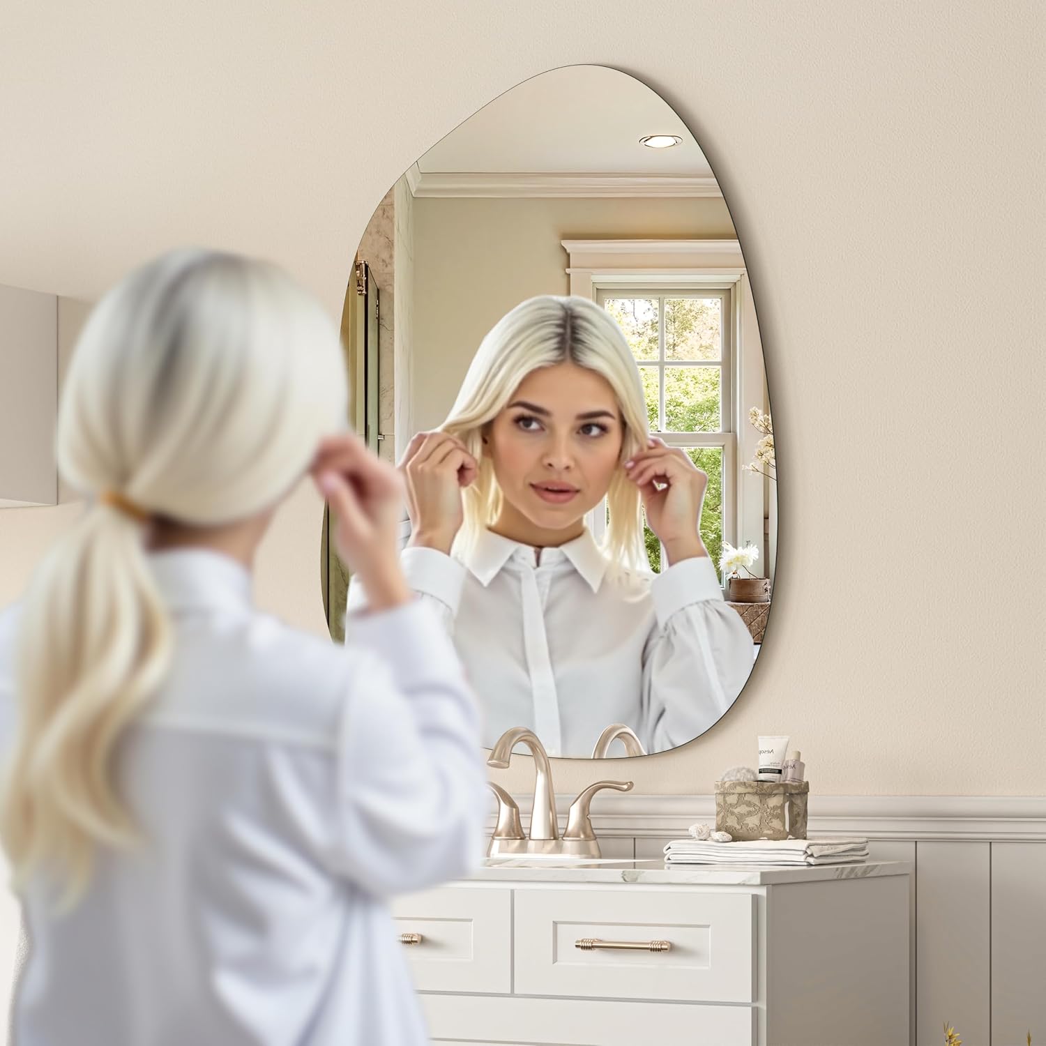 Hasipu Irregular and Frameless Mirrors KM-BGZ10176